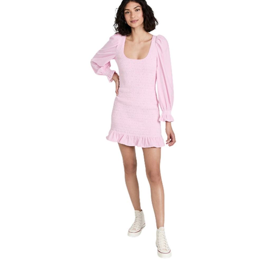 LoveShackFancy Pink Mini Dress